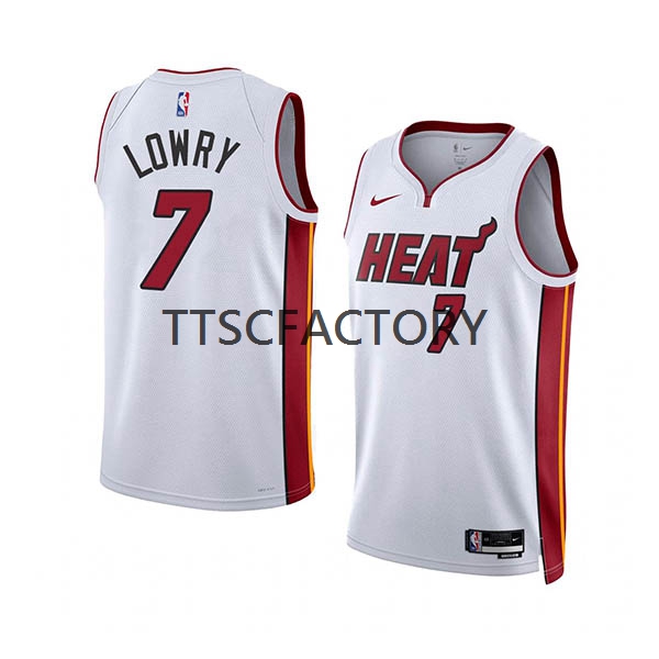 Miami Heat Trikot Kyle Lowry 7 Nike 2022-23 Association Edition Weiß Swingman - Herren Miami Heat Trikot Kyle Lowry 7 Nike 2022-23 Association Edition Weiß Swingman - Herren